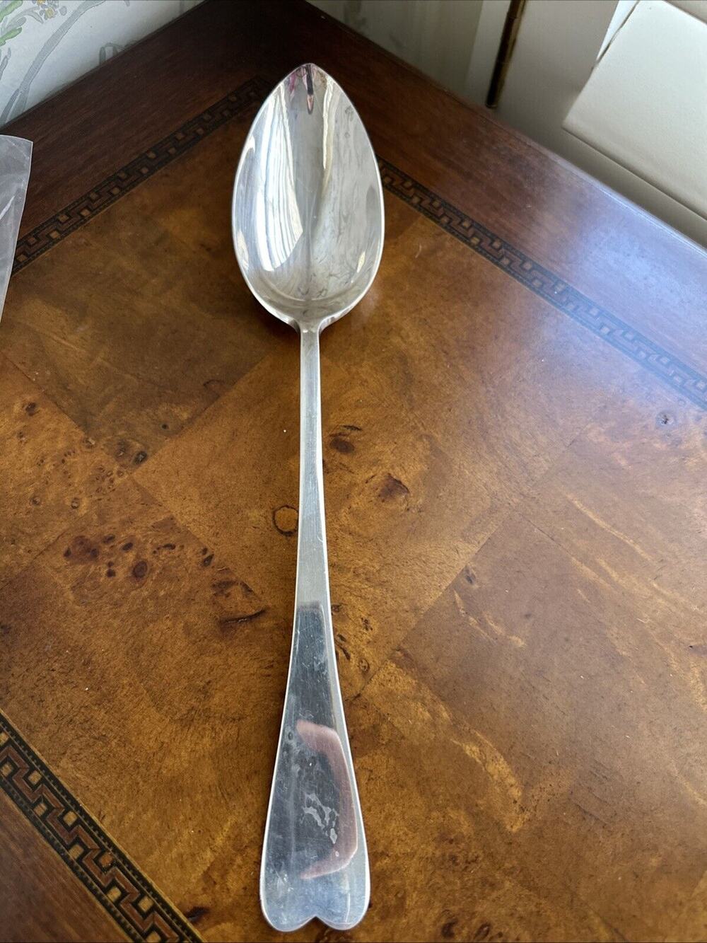 Reed And Barton Silver Plate Serving Spoon Heart Shape